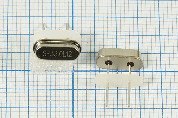 Кварцевый резонатор 33 МГц - 33000 HC49S3 12 10 30/-40~85C 49S[SDE] 3Г +IS