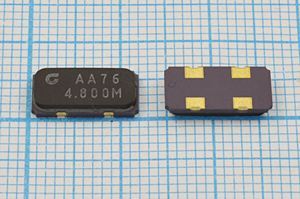 Кварцевый резонатор 4,8 МГц - 4800 SMD12055C4 16 20 50/-10~60C CS20 1Г (AA76) Кварцевый резонатор 4,8 МГц - 4800 SMD12055C4 16 20 50/-10~60C CS20 1Г (AA76)