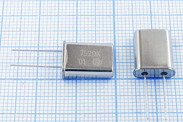 Кварцевый резонатор 7,52 МГц - 7520 HC49U РК374МД 1Г