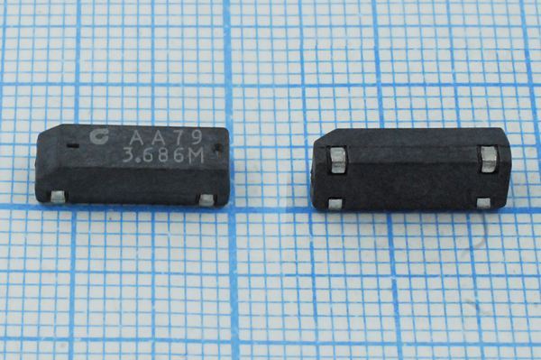 Кварцевый резонатор 3,6864 МГц - 3686,4 SMD12545P4 32 30 50/-40~85C CM309S 1Г