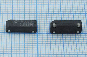 Кварцевый резонатор 3,6864 МГц - 3686,4 SMD12545P4 32 30 50/-40~85C CM309S 1Г Кварцевый резонатор 3,6864 МГц - 3686,4 SMD12545P4 32 30 50/-40~85C CM309S 1Г