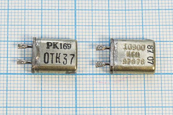 Кварцевый резонатор 10,9 МГц - 10900 МВ 30 40/-40~70C РК169МВ-8ВТ 1Г