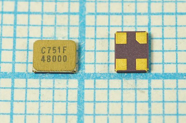 Кварцевый резонатор 48 МГц - 48000 SMD03225C4 18 20 /-40~85C CS325 1Г