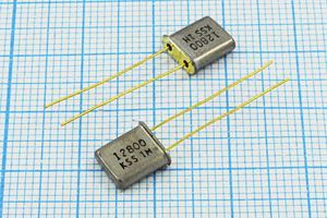 Кварцевый резонатор 12,8 МГц - 12800 UM1 16 20 1Г (12800KSS)