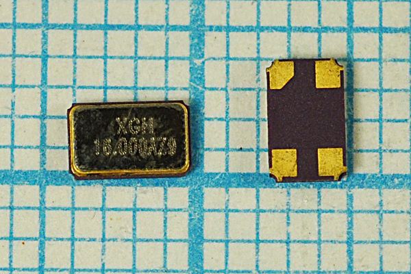 Кварцевый резонатор 16 МГц - 16000 SMD04025C4 9 10 GSX425S 1Г (XGH16.00AZ9)