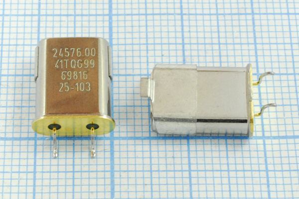 Кварцевый резонатор 24,576 МГц - 24576 SMC49U 30 20 /-20~70C 1Г (24.57600)