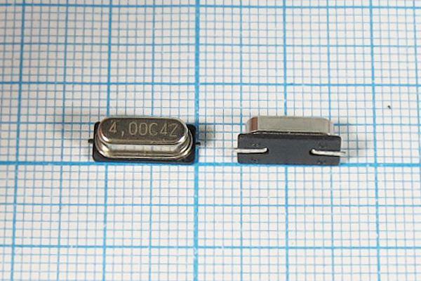 Кварцевый резонатор 4 МГц - 4000 SMD49S4 18 30 50/-10~60C HCM49 1Г