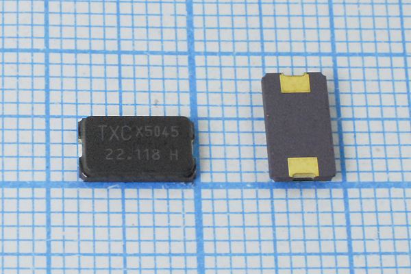 Кварцевый резонатор 22,1184 МГц - 22118,4 SMD08045C2 20 30 6X[SMD08045C2] 1Г TXC