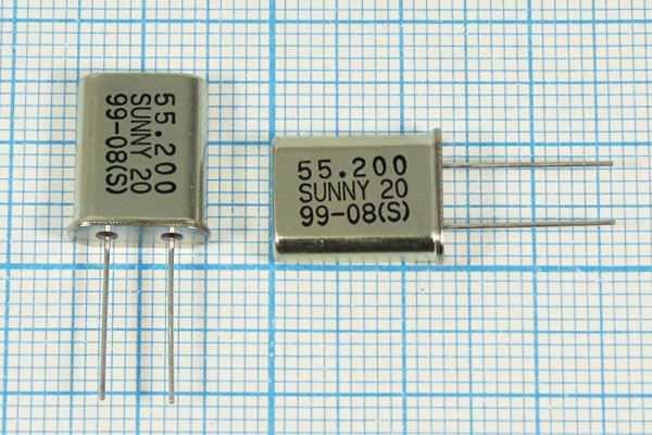Кварцевый резонатор 55,2 МГц - 55200 HC49U 20 SA[SUNNY] 3Г