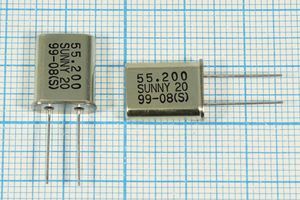 Кварцевый резонатор 55,2 МГц - 55200 HC49U 20 SA[SUNNY] 3Г