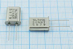 Кварцевый резонатор 14,7456 МГц - 14745,6 HC49U S 30 SA[SUNNY] 1Г (SUNNY 5879)