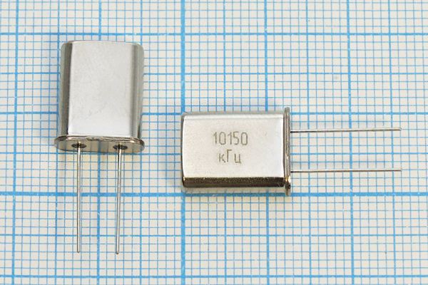 Кварцевый резонатор 10,15 МГц - 10150 HC49U S 15 30/-40~70C РПК01МД-6ВС 1Г