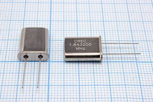 Кварцевый резонатор 1,8432 МГц - 1843,2 HC49U 30 20 50/-40~90C XUA 1Г CREC Кварцевый резонатор 1,8432 МГц - 1843,2 HC49U 30 20 50/-40~90C XUA 1Г CREC