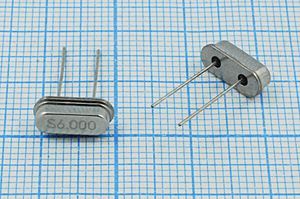Кварцевый резонатор 6 МГц - 6000 HC49S3 20 30 30/-10~60C 49S[SDE] 1Г