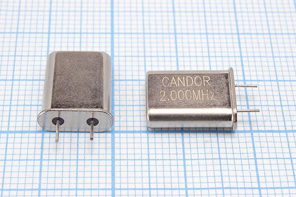 Кварцевый резонатор 2 МГц - 2000 HC49U 30 20 20/-20~70C XUA 1Г 5мм