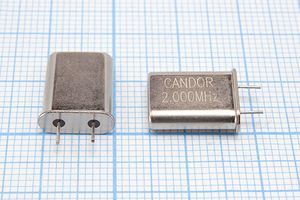 Кварцевый резонатор 2 МГц - 2000 HC49U 30 20 20/-20~70C XUA 1Г 5мм Кварцевый резонатор 2 МГц - 2000 HC49U 30 20 20/-20~70C XUA 1Г 5мм