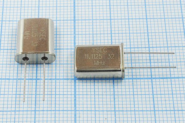 Кварцевый резонатор 11,1125 МГц - 11112,5 HC49U 32 20 30/-20~70C 49U 1Г