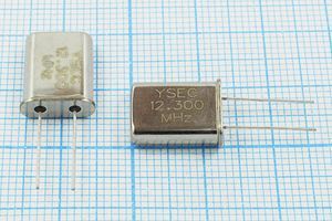 Кварцевый резонатор 12,3 МГц - 12300 HC49U S 27 30/-20~70C 49U 1Г