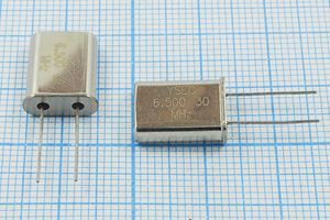 Кварцевый резонатор 6,5 МГц - 6500 HC49U 30 30 30/-20~70C 49U 1Г Кварцевый резонатор 6,5 МГц - 6500 HC49U 30 30 30/-20~70C 49U 1Г