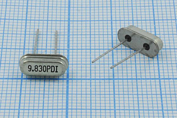 Кварцевый резонатор 9,8304 МГц - 9830,4 HC49S3 12 L4 1Г (9.830PDI)