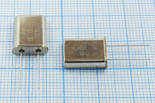 Кварцевый резонатор 9,4 МГц - 9400 HC49U 30 30 30/-20~70C 49U 1Г