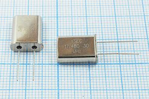 Кварцевый резонатор 17,48 МГц - 17480 HC49U 30 30 30/-20~70C 49U 1Г Кварцевый резонатор 17,48 МГц - 17480 HC49U 30 30 30/-20~70C 49U 1Г