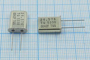 Кварцевый резонатор 24,576 МГц - 24576 HC49U 30 TQ5330 1Г (24.576 TQG) Кварцевый резонатор 24,576 МГц - 24576 HC49U 30 TQ5330 1Г (24.576 TQG)