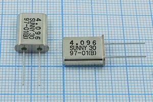 Кварцевый резонатор 4,096 МГц - 4096 HC49U 30 SA[SUNNY] 1Г (4.096 SUNNY30 )