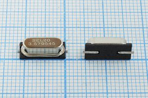 Кварцевый резонатор 3,579545 МГц - 3579,545 SMD49S4 20 20 50/-40~85C 49S-SMD 1Г Кварцевый резонатор 3,579545 МГц - 3579,545 SMD49S4 20 20 50/-40~85C 49S-SMD 1Г