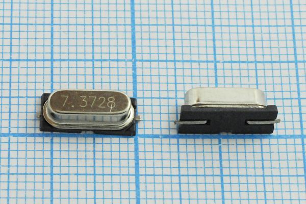 Кварцевый резонатор 7,3728 МГц - 7372,8 SMD49S4 20 20 49S-SMD 1Г (7.3728)