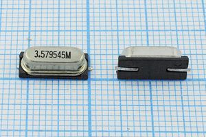 Кварцевый резонатор 3,579545 МГц - 3579,545 SMD49S4 16 1Г (3,579545M