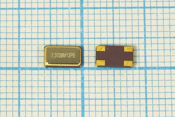 Кварцевый резонатор 7,3728 МГц - 7372,8 SMD06035C4 12 10 30/-40~85C S6035 1Г
