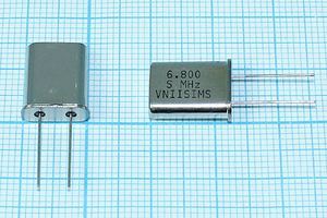 Кварцевый резонатор 6,8 МГц - 6800 HC49U S 15 30/-40~70C РПК01МД-6ВС 1Г Кварцевый резонатор 6,8 МГц - 6800 HC49U S 15 30/-40~70C РПК01МД-6ВС 1Г