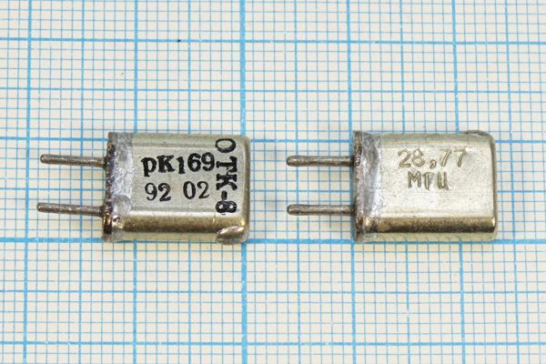 Кварцевый резонатор 28,775 МГц - 28775 HC25U 20 30/-30~60C РК169МА-7БС 3Г
