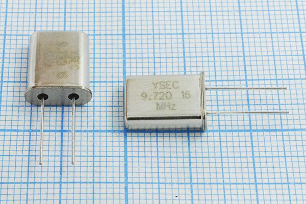 Кварцевый резонатор 9,72 МГц - 9720 HC49U 16 20 30/-20~70C 49U 1Г