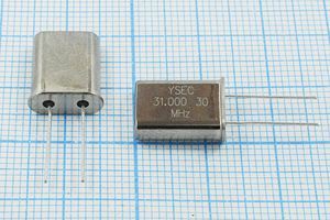 Кварцевый резонатор 31 МГц - 31000 HC49U 30 30 100/-20~70C 49U 1Г