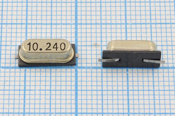 Кварцевый резонатор 10,24 МГц - 10240 SMD49S4 18 SX-1 1Г (10.240)