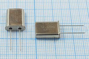 Кварцевый резонатор 12,096 МГц - 12096 HC49U S 30 50/-20~70C 49U 1Г