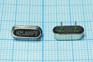 Кварцевый резонатор 25 МГц - 25000 HC49S3 20 30 HC-49US 1Г 4мм (H25.000F5) Кварцевый резонатор 25 МГц - 25000 HC49S3 20 30 HC-49US 1Г 4мм (H25.000F5)