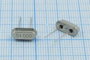 Кварцевый резонатор 4 МГц - 4000 HC49S3 30 20 30/-10~60C 49S[SDE] 1Г