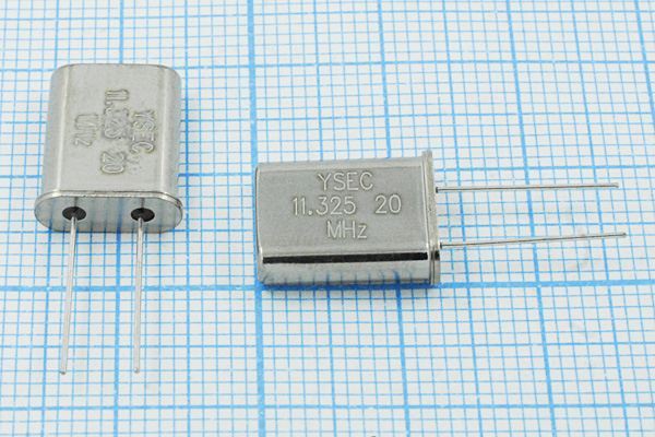 Кварцевый резонатор 11,325 МГц - 11325 HC49U 20 30 30/-20~70C 49U 1Г