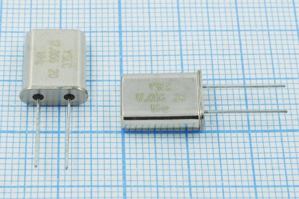Кварцевый резонатор 17,066 МГц - 17066 HC49U 20 30 30/-20~70C 49U 1Г