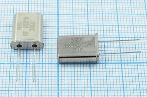 Кварцевый резонатор 6,25 МГц - 6250 HC49U 30 25 30/-20~70C 49U 1Г Кварцевый резонатор 6,25 МГц - 6250 HC49U 30 25 30/-20~70C 49U 1Г