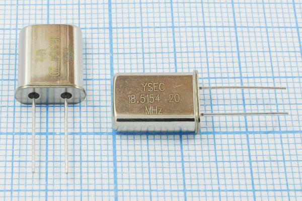 Кварцевый резонатор 18,5154 МГц - 18515,4 HC49U 20 30 30/-20~70C 49U 1Г