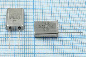 Кварцевый резонатор 3,5885 МГц - 3588,5 HC49U 16 30 30/-20~70C 49U 1Г Кварцевый резонатор 3,5885 МГц - 3588,5 HC49U 16 30 30/-20~70C 49U 1Г