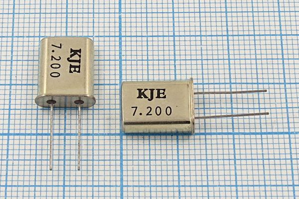 Кварцевый резонатор 7,2 МГц - 7200 HC49U 33 1Г (KJE 7.200)