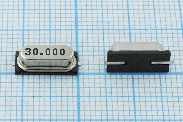 Кварцевый резонатор 30 МГц - 30000 SMD49S4 16 30 49S-SMD 1Г (30.000)