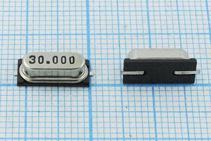 Кварцевый резонатор 30 МГц - 30000 SMD49S4 16 30 49S-SMD 1Г (30.000)