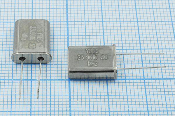 Кварцевый резонатор 23,9616 МГц - 23961,6 HC49U 30 15 30/-20~70C 49U 1Г