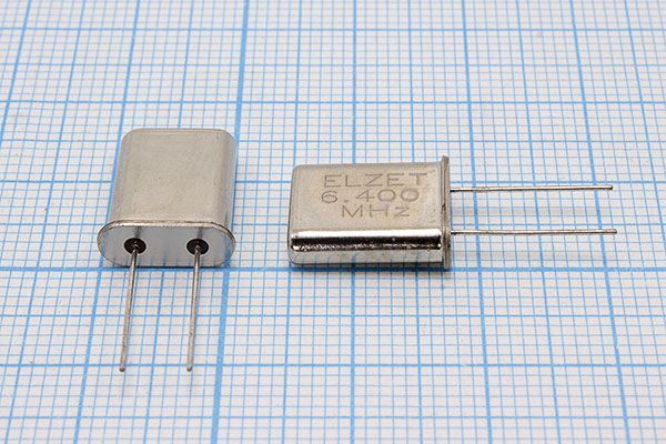 Кварцевый резонатор 6,4 МГц - 6400 HC49U 16 20 1Г (ELZET)
